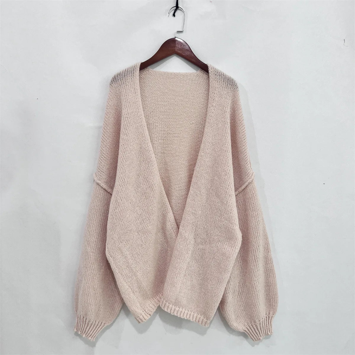 Cosy Knit Cardigan - Long Sleeve Open Front Sweater Jacket for Women