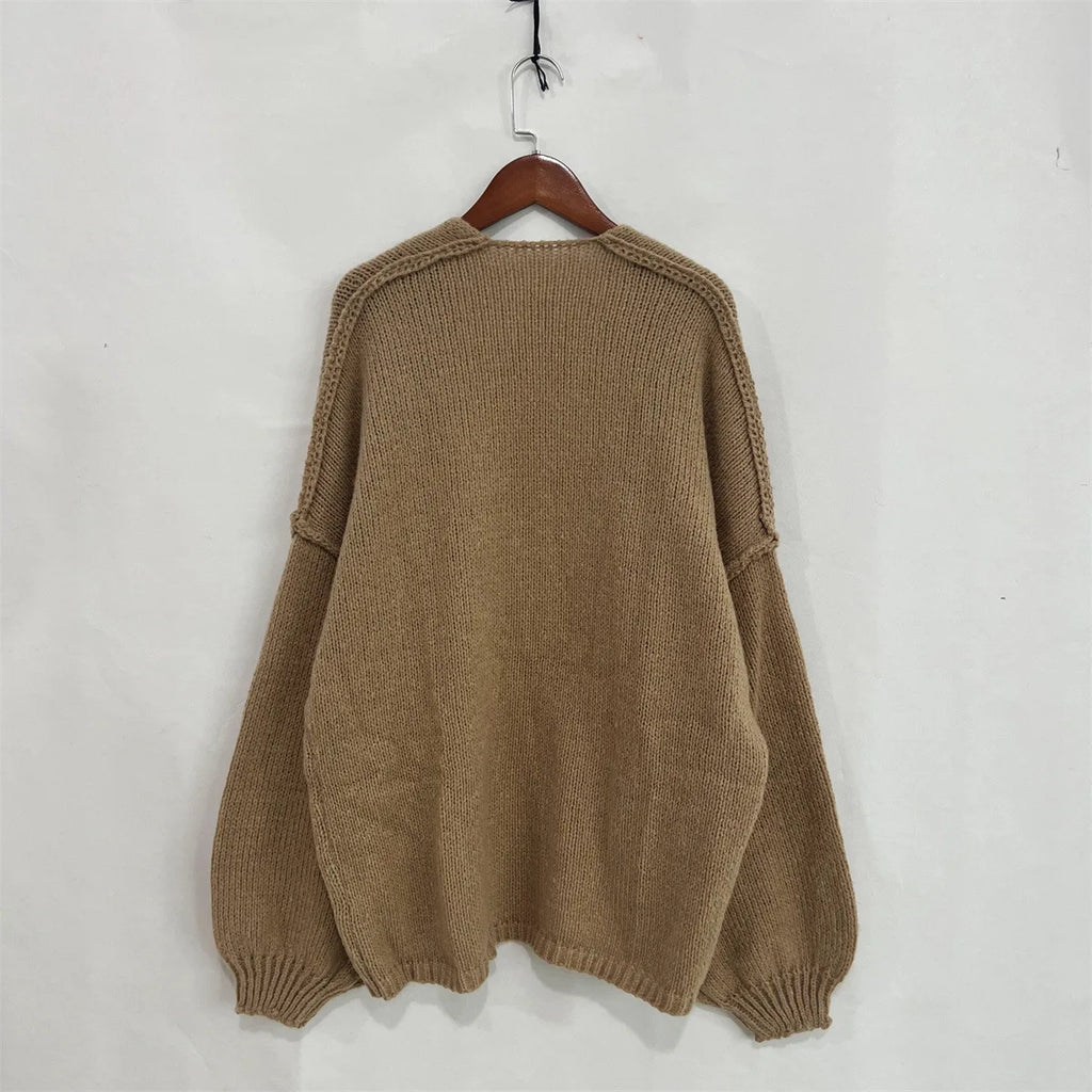 Cosy Knit Cardigan - Long Sleeve Open Front Sweater Jacket for Women