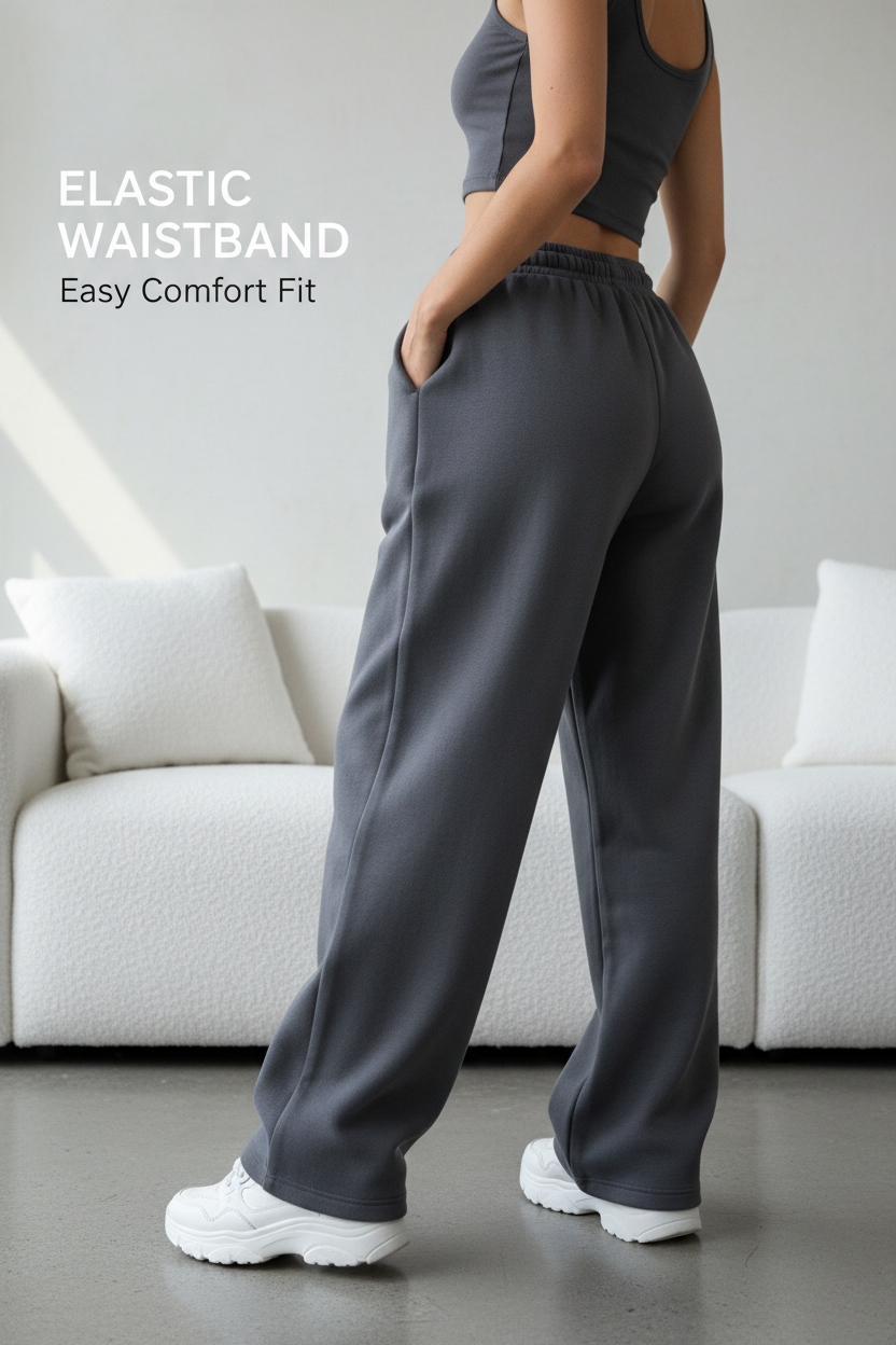 Elastic Waistband Charcoal